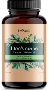 ByPlants Lion`s Mane Mycelium, 120 капс