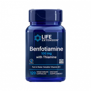 Life Extension Benfotiamine with Thiamine 100 mg, 120 капсул