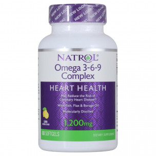 Natrol Omega 3-6-9 Complex, 60 капс