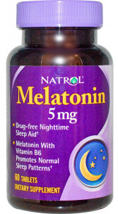 Natrol Melatonin 5 мг, 60 таб