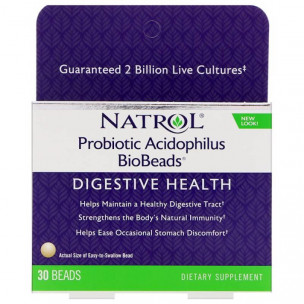 Natrol Probiotic Acidophilus BioBeads&trade;, 30 капс