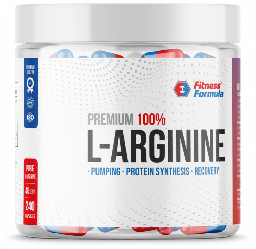 Fitness Formula 100% Premium L-Arginine, 240 капсул