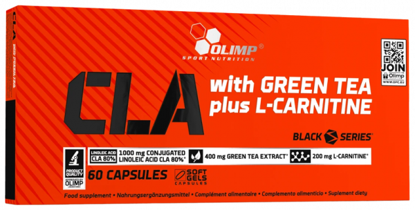 Olimp Sport Nutrition CLA с зелёным чаем плюс L-Карнитин, 60 капсул