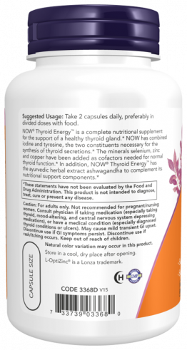 NOW Thyroid Energy, 90 капсул