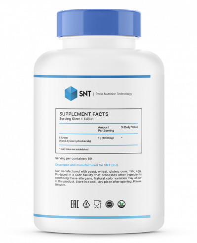 SNT L-Lysine, 60 таблеток SNT L-Lysine, 60 таблеток