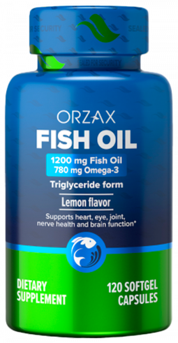 Orzax Fish Oil, 120 капсул Orzax Fish Oil, 120 капсул