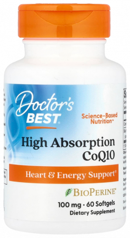 Doctor's Best High Absorption CoQ10 100 mg, 60 капсул