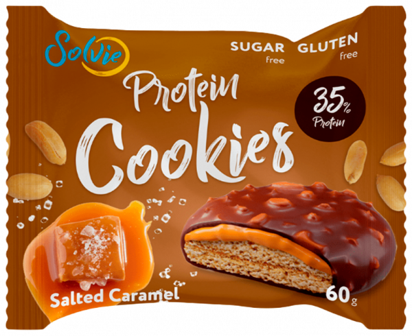 Solvie Protein Cookies глазированное, 60 грамм