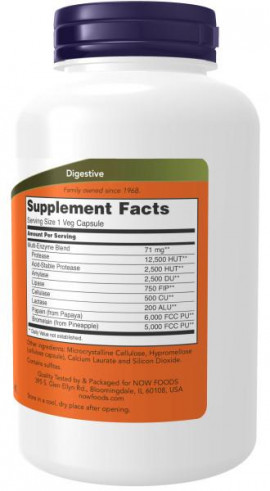 NOW Plant Enzymes, Плант Ферменты, 240 капс