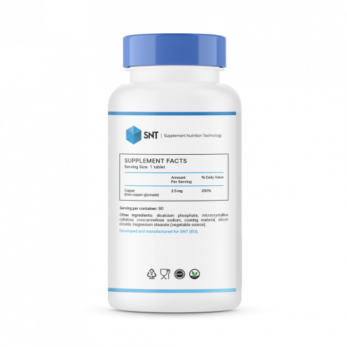 SNT Chelated Copper, 90 таблеток