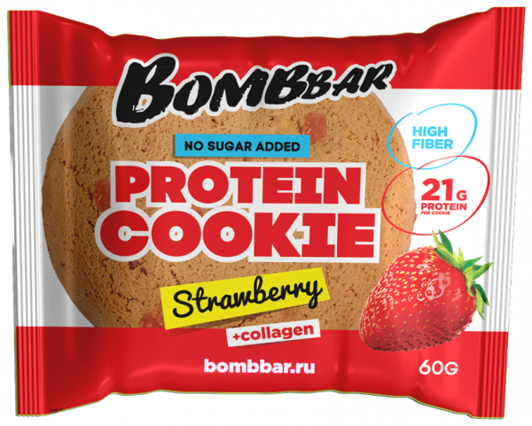 Bombbar Protein cookie, 60 грамм Bombbar Protein cookie, 60 грамм