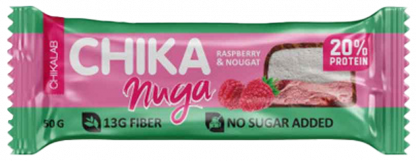 Chikalab Батончик глазированный с Нугой Chika Nuga, 50 грамм
