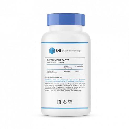SNT Methyl B-12, 60 таблеток SNT Methyl B-12, 60 таблеток