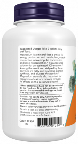 NOW Magnesium Citrate 200 mg, 100 таблеток NOW Magnesium Citrate 200 mg, 100 таблеток