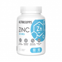 Ultrasupps Zinc, Цинк, 60 капсул