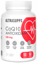 Ultrasupps CoQ10 Antioxidant 100 mg, Коэнзим Q10 Антиоксидант 100 мг, 60 капсул